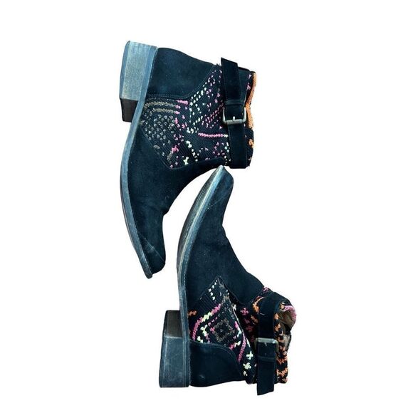 Desigual boho suede ankle boots - Picture 5 of 6